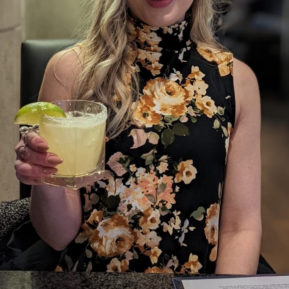 Floral mock neck dress XS - Picture 5 of 8